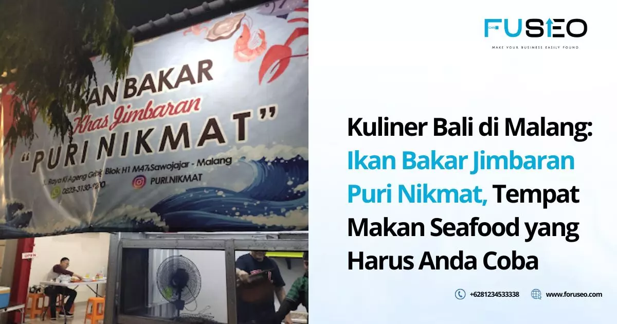 Kuliner Bali di Malang: Ikan Bakar Jimbaran Puri Nikmat, Tempat Makan Seafood yang Harus Anda Coba