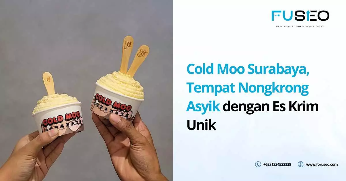 Cold Moo Surabaya, Tempat Nongkrong Asyik dengan Es Krim Unik