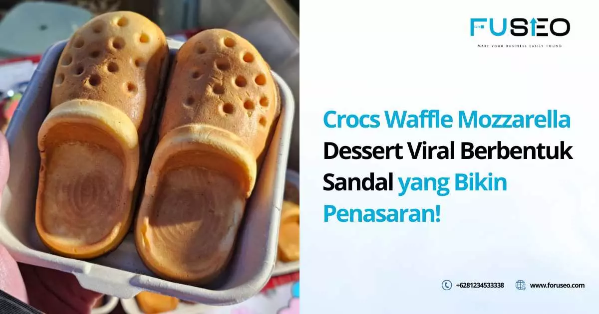 Crocs Waffle Mozzarella Dessert Viral Berbentuk Sandal yang Bikin Penasaran!