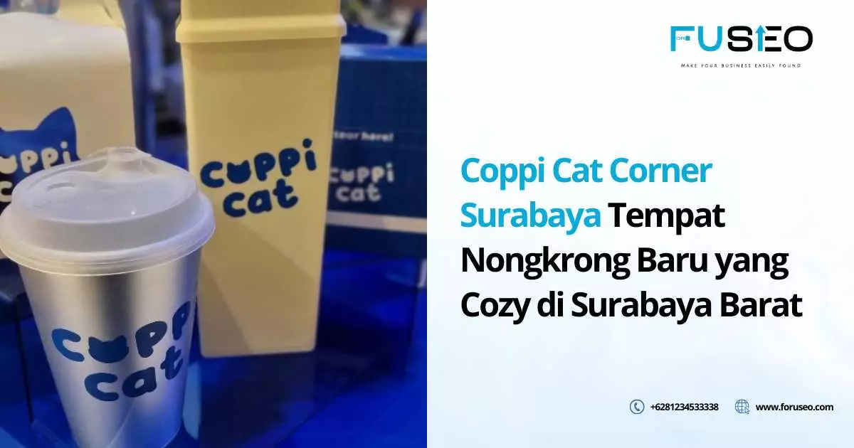Coppi Cat Corner Surabaya Tempat Nongkrong Baru yang Cozy di Surabaya Barat