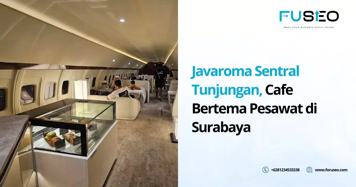 Javaroma Sentral Tunjungan, Cafe Bertema Pesawat di Surabaya