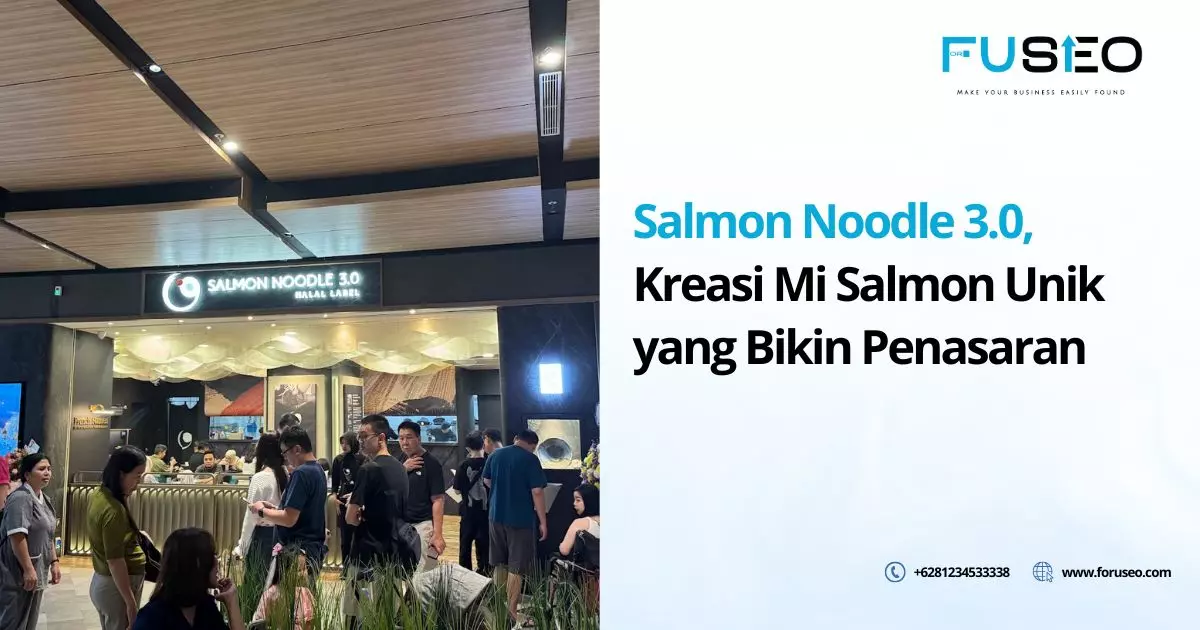 Salmon Noodle 3.0, Kreasi Mi Salmon Unik yang Bikin Penasaran