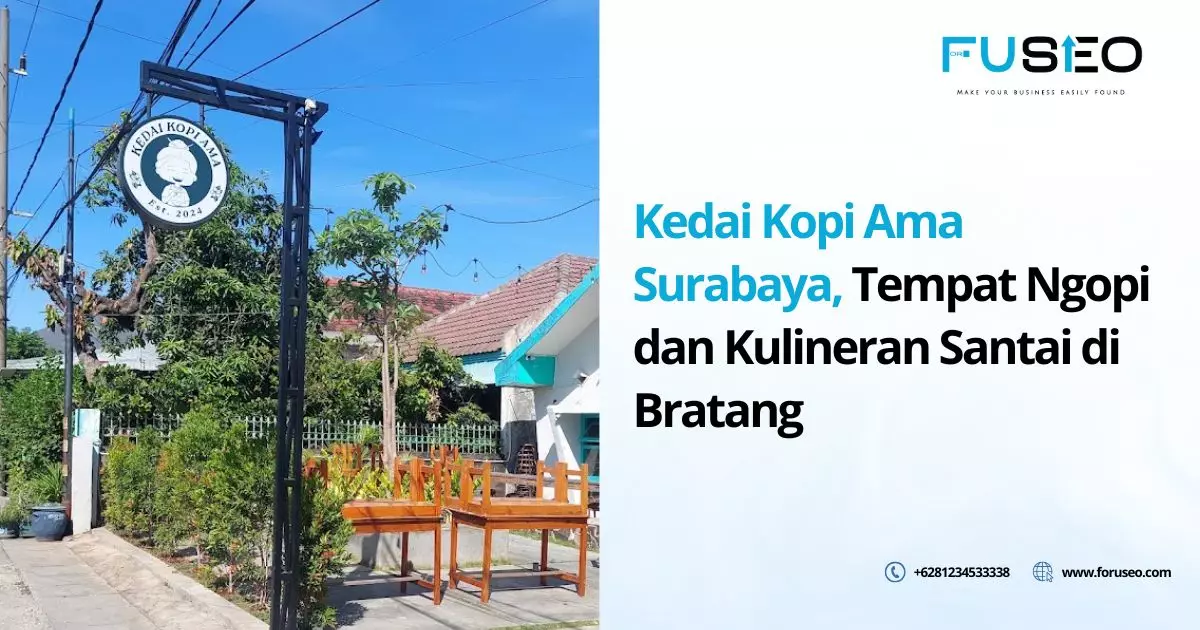 Kedai Kopi Ama Surabaya, Tempat Ngopi dan Kulineran Santai di Bratang