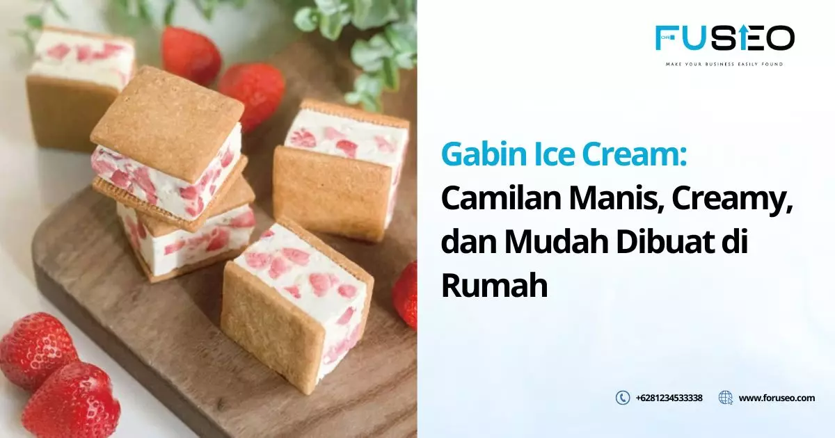 Gabin Ice Cream: Camilan Manis, Creamy, dan Mudah Dibuat di Rumah